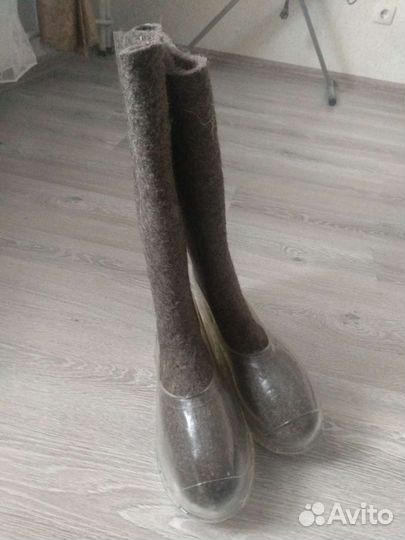 Валенки вместе с галошами торг