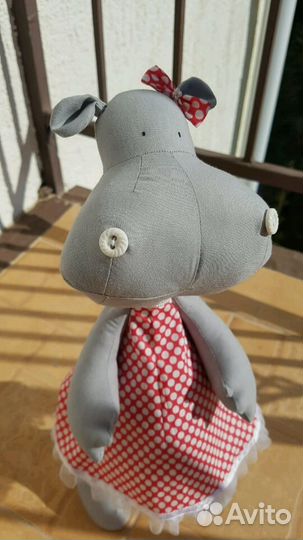 Бегемотик ручной работы