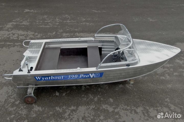 Новая алюминиевая моторная лодка Wyatboat 390 Pro