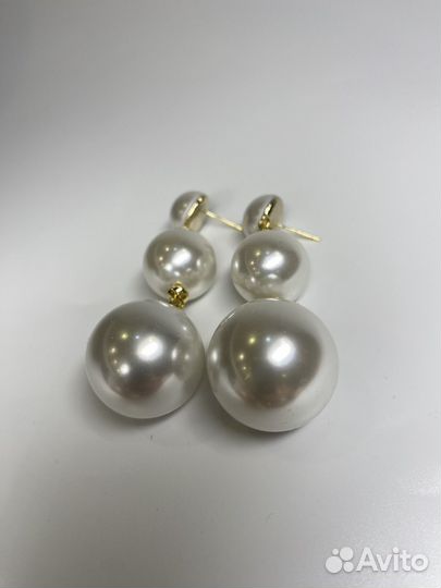 Серьги жемчуг