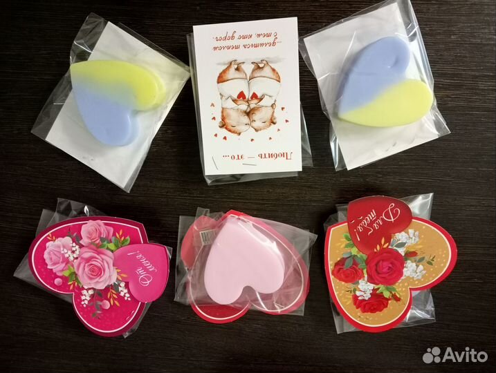 Мыло ручной работы сердце