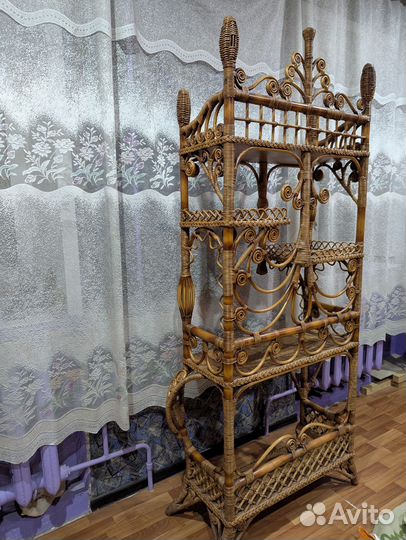 Этажерка деревянная старинная