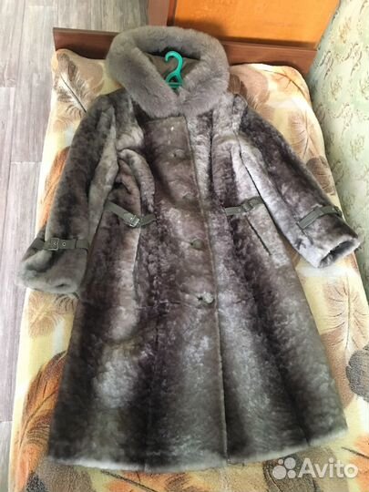 Шуба мутон, воротник писец