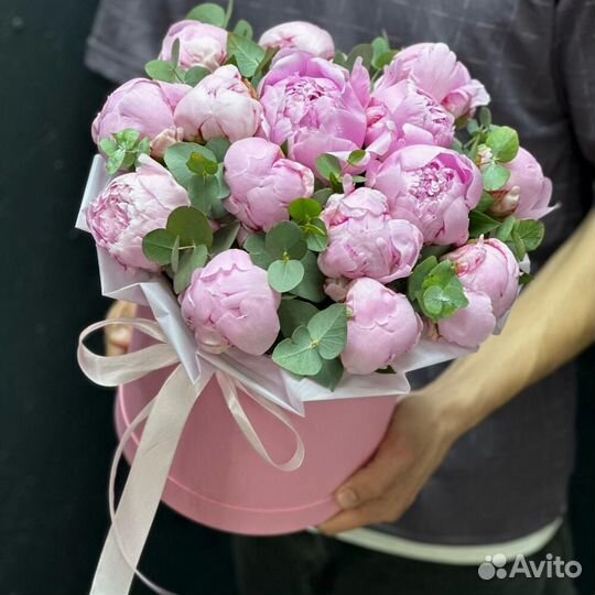 Доставка по мск, Цветы, Букеты, Пионы