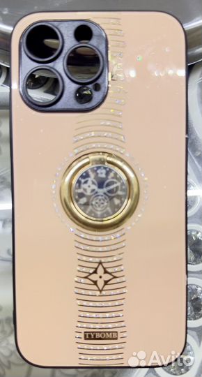 Противоударный чехол со стразами на iPhone