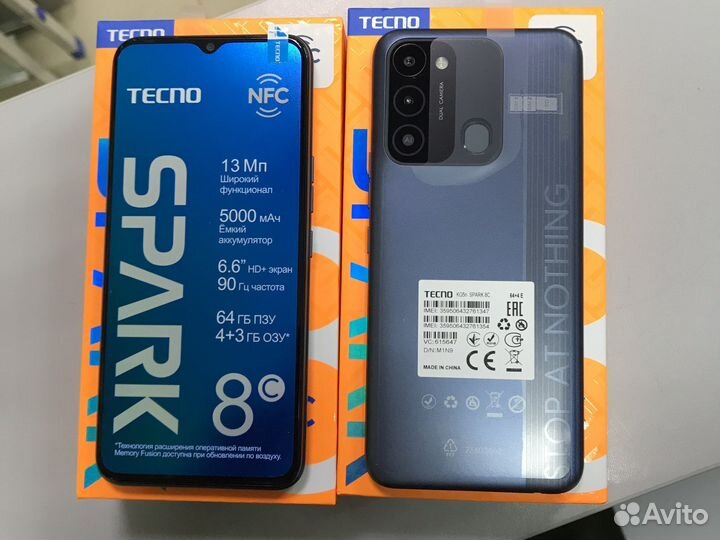 Новый Tecno Spark 8C 4/64