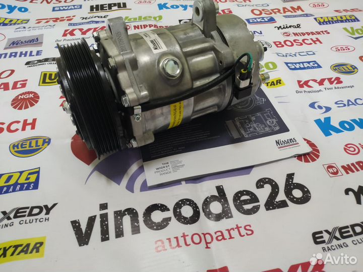 Компрессор кондиционера Nissens новый все авто