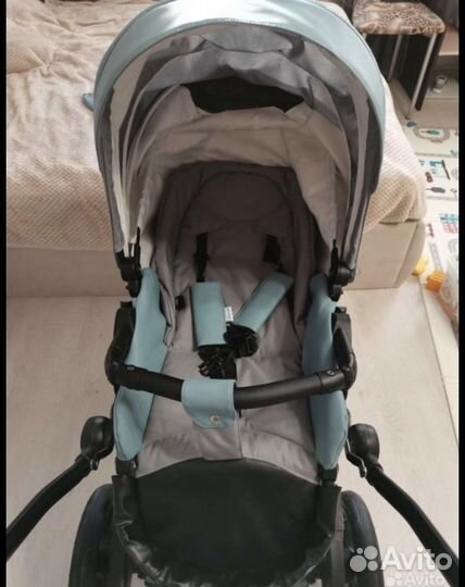 Коляска 2 в 1 aroteam cocoline эко кожа