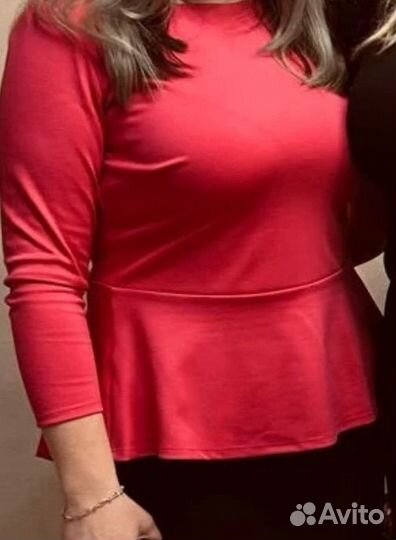 Блуза с баской 48-50