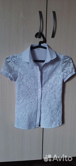 Белая блузка для девочки