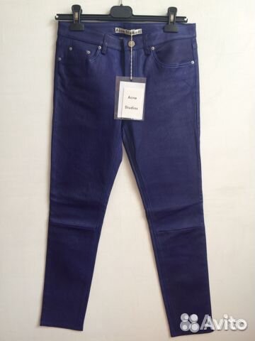 Кожаные брюки Acne studios оригинал