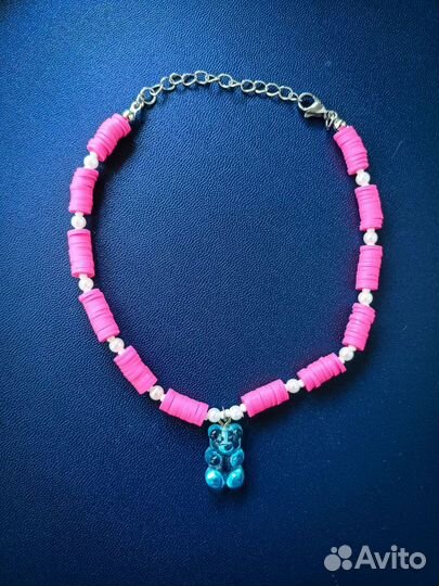 Чокер с мишкой детский