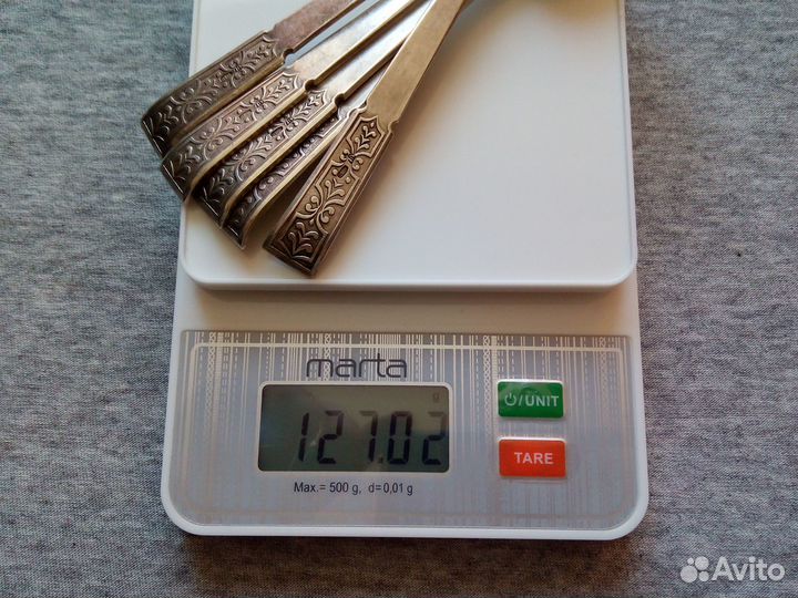 Чайные ложки серебро 875 пробы