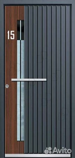 Трехконтурная входная дверь с терморазрывом