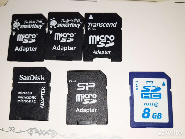 Карта памяти 8г и адптер MicroSD