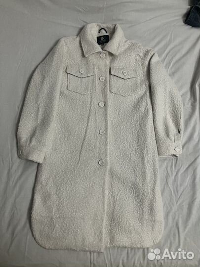 Пальто-рубашка тедди