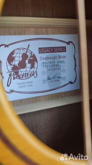 Акустическая гитара Framus FD 14 YW Legacy Series