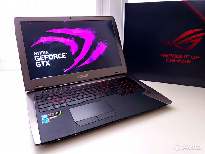 Топовый Asus ROG i7-7820HK + GTX1080 200 Вт