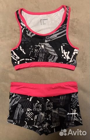 Спортивный топ и шорты Demix для девочки р.134
