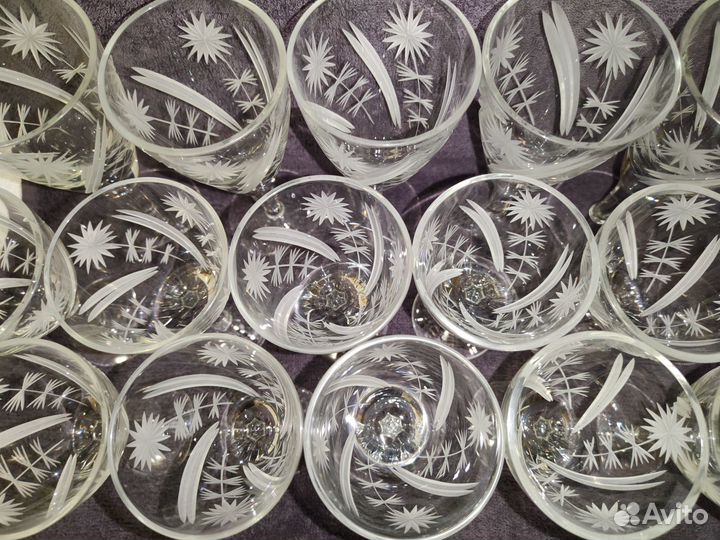 Фужеры хрусталь,ссср.Цена за все