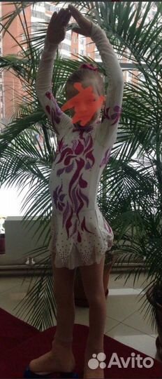 Платье для выступлений фигурное катание, 5-7 лет