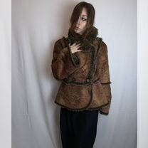 Винтажная дубленка в стиле Ann Demeulemeester