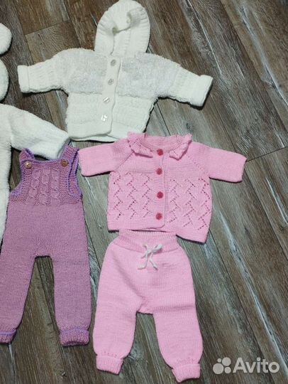 Детские вещи пакетом (ручная вязка)
