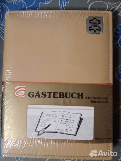 Кожанная папка для записей. Новая. (Германия).А4