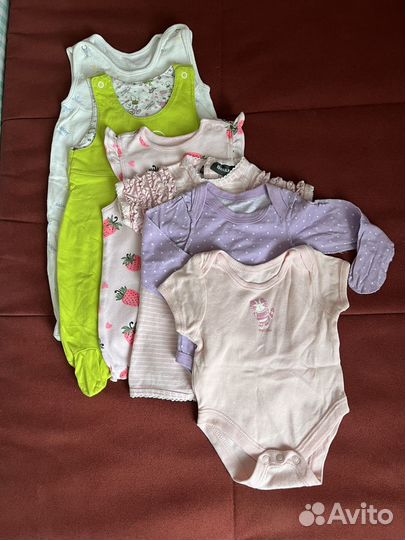 Одежда пакетом для девочки 50-56