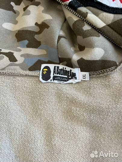 Зип худи bape shark
