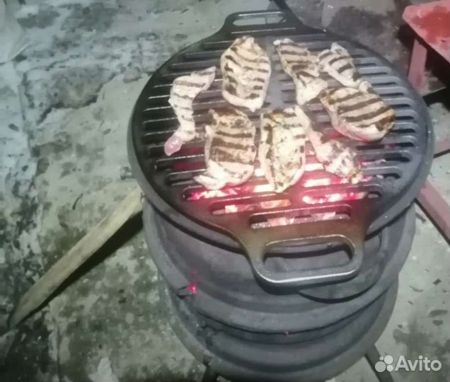 Решетка-гриль чугунная