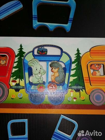 Рамки вкладыши пазлы деревянные