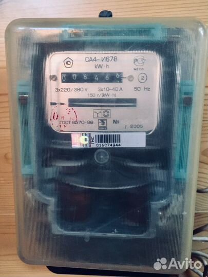 Электросчетчик са4-И678 трехфазный
