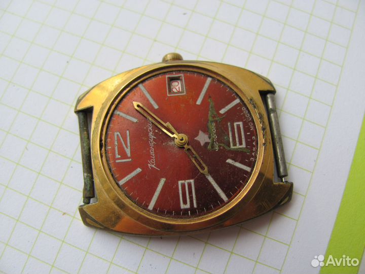 Часы Восток Командирские позолоченные AU