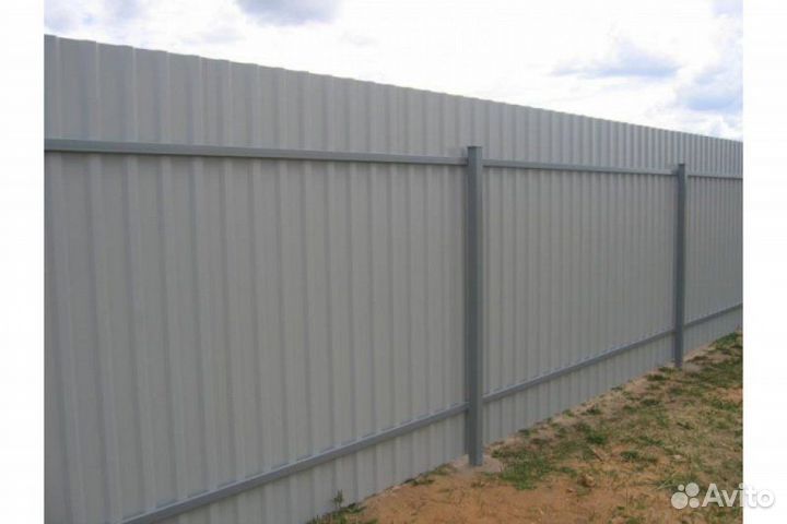 Забор из профлиста под ключ: монтаж и установка в