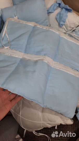 Бортики в кроватку + балдахин