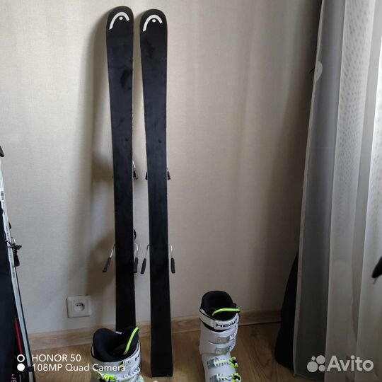 Горные лыжи детские 120 комплект