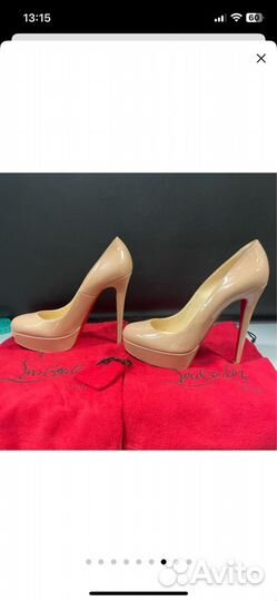 Туфли женские, Christian Louboutin, оригинал, кожа