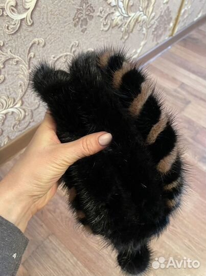 Норковая повязка на голову