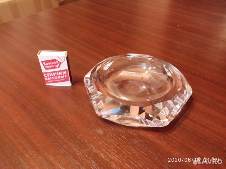 Хрустальная пепельница. СССР