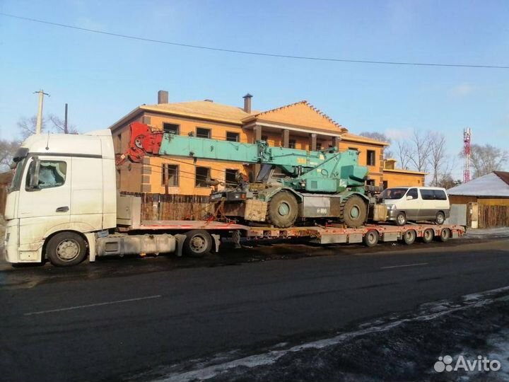 Грузоперевозки тралом негабаритных грузов