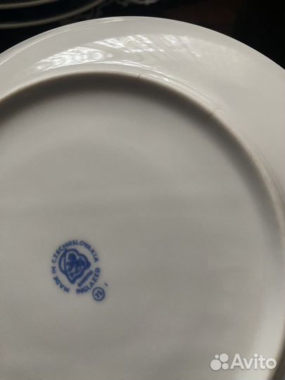 Сервиз остатки Чехия Синий лук