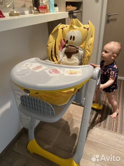 Стул для кормления Chicco Polly Тигренок