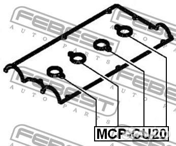 Прокладка свечного колодца mitsubishi outlander 02