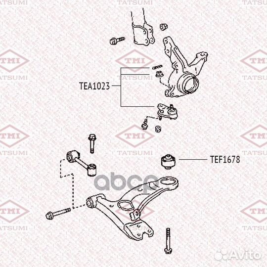 Опора шаровая перед прав/лев TEA1023 tatsumi