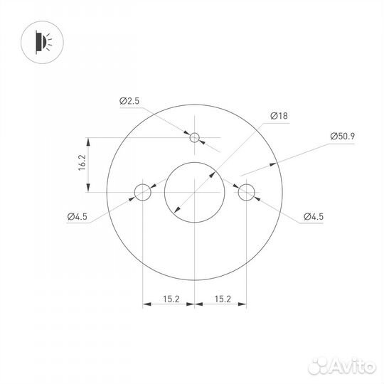 Настенный светодиодный светильник Arlight SP-Vinci-S600x55-7W Day4000 035682