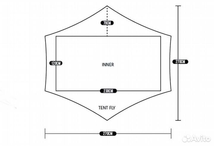 Палатка 3F UL gear LanShan 2 pro