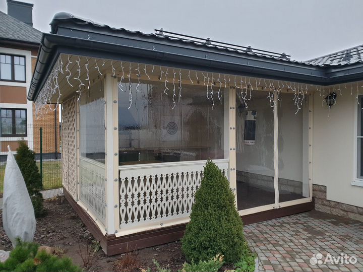 Установка штор пвх