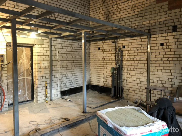 Мансарда, Антресоль,Сварка вторых этажей, лестницы