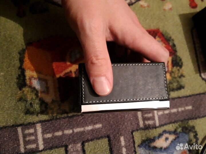 Шкатулка кожа метал